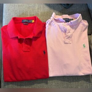 Polo Ralph Lauren Red and Pink Polo Shirts